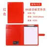 Carpeta de Gerente de Cuero Tamaño A4 Carpeta para Firmar Ventas Carpeta de Almacenamiento de Documentos con Hebilla Carpeta de Contrato Personalizable