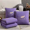Colcha-Almohada Engrosada de Doble Uso para Siesta en la Oficina, Colcha de Aire Acondicionado, Cojín de Coche, Almohada Plegable para Sofá, Colcha Refrescante de Verano
