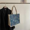 Bolso de mujer de estilo chino, primavera 2025, moderno, de gran capacidad, de algodón y lino, ideal para el trabajo y la vida cotidiana.