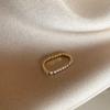 Nicho coreano personalidade simples all-match elegante anel frio estilo irregular metal amoroso anel aberto para as mulheres
