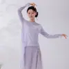 Ropa de Práctica de Danza Moderna Clásica para Mujer, Tops tipo Cubre-Todo de Tencel Holgados, Ropa Diaria de Práctica y Entrenamiento para Danza China