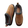 Bolso de cuadros con zapatillas de algodón, suela gruesa de felpa, antideslizante, para usar en casa y al aire libre, cálido, puntera de algodón peluda, venta al por mayor de zapatos de algodón
