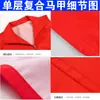 Chaleco de voluntario estampado personalizado logo chaleco rojo campaña publicitaria camisa cultural uniforme ropa de trabajo al por mayor hecho a medida