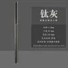 Pincel de escritura tipo pluma en estuche pequeño y pincel suave langhao pluma portátil hermosa para calígrafos adultos pluma de escritura para pintura china tradicional dibujo lineal cuerpo delgado dorado