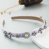 Heming hairband coreano moda cristal pérola liga acessórios hairband caverna de cabelo tendência borda fina lavar acessórios de cabelo atacado