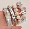 Pulsera de Borde Ancho con Superficie de Espejo de Venta Caliente Transfronteriza Europea y Americana, Pulsera Brillante Exagerada Personalizada, Pulsera de Resina Acrílica