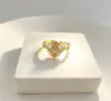 Coleção de Anéis Vintage em Pedra Natural Estilo Francês, Anéis Ajustáveis Banhados a Ouro 18K, Luxo de Nicho, Tendência, Atacado