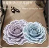 Novo Tapete de Chão Estilo Seda Hall de Entrada Tapete Decorativo para Pés Banheiro Tridimensional Absorção de Água Tapete Antiderrapante Dropshipping
