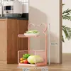 Estante de Almacenamiento Multifuncional para Cocina Organizador de Platos de Múltiples Niveles para Encimera para Ollas, Sartenes, Tazones y Platos