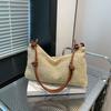 Bolsos Tejidos a Mano para Mujer 2025 Nueva Moda Tendencia Bolso Tote Retro Bolso de Paja Versátil Gran Capacidad Bolso de Hombro