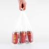 Bolsa de plástico transparente blanca para alimentos, bolsa desechable portátil tipo chaleco, bolsa tipo chaleco, bolsa para llevar, bolsa práctica.