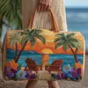 2026 Nueva Serie Transfronteriza de Árbol de Coco Hawaiano Bolso de Viaje Acolchado Portátil de Corta Distancia Bolso Multifuncional para Deportes y Fitness