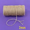 Corda de Juta Grossa e Fina Trançada Corda de Amarração para Tubo de Água Materiais para Artesanato DIY Corda Decorativa para Tag de Parede de Fotos DIY Feito à Mão