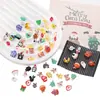 Resina Natalina Mista Patch DIY Acessórios Artesanais DIY Pulseira Colar Kit de Material para Joias