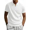 Estação Independente Transfronteiriça Mais Vendida Nova Camisa Polo Retro Simples de Secagem Rápida para Cavalheiro Britânico Manga Curta