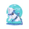 Arnés y Correa para Gatos de Nuevo Estilo para Uso en Exteriores, Arnés en Forma de H para Gatitos y Perros, Collar y Correa Anti-Escape para Gatos y Perros