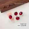 Arte de unhas vermelha explosiva com enfeites de strass, arte de unhas K9 cristalina, moderna e luxuosa, sem base, strass para unhas em formato de cubo de açúcar gelado de ovo de pombo