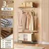 Guarda-Roupa Simples para Uso Doméstico, Cabideiro de Chão para Quarto, Estante de Armazenamento, Cabide Completo para Roupas e Chapéus, Combinável Livremente para um Closet Aberto