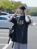 Fornecimento Direto da Fábrica Camiseta Solona Pesada 220g Masculina Manga Curta Verão para Meninos Gola Pequena Camiseta Estampada para Praia