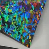 Placa de Flor Láser con Gradiente Suave Hoja de Lata Yuan Shen Animación Bidimensional Insignia Brillante Papel de Almohadilla Delgado