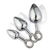 Juguetes sexuales ropa exterior ancla metal tapón anal para adultos expansión anal patio trasero cuentas de tracción Media luna tapón anal regular