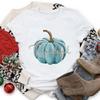 Camiseta de Manga Corta Estampada de Moda para Mujer Ropa de Año Nuevo