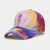 Gorra de Béisbol con Patrón Nuevo Impreso en 3D Europeo y Americano para Hombres y Mujeres Gorra Graffiti Colorida Tie-Dye Gorra de Verano para Exteriores con Protección Solar