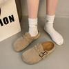 Mules Cerrados Slip-On Zapatillas Perezosas Versátiles Zapatos de Mujer Estilo Birkenstock con Suela Gruesa Tendencia Exterior Nuevo Modelo Primavera y Otoño 2025