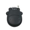 Los fabricantes CH-35 producen candado de cable de acero retráctil con contraseña ABS3 para viaje, candado para casco, candado de vaca