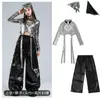 Roupa de Performance de Dança Jazz para o Dia de Ano Novo Roupas Hip-Hop para Meninas Moda Tendência Modelo de Menina Show Performance de Rua Conjunto
