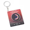 Llavero de Disco de Vinilo de Vinilo NFC Acrílico Soporte Personalizado para Celebridades CD Disco Merchandising Colgante de Cumpleaños DIY Personalización