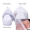 Bolsa de Lavandería Estilo Moderno Simple al por Mayor Gris Cierre Malla Fina Sándwich Bolsa para Sujetadores Cordón Grueso