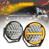 Venta Caliente Transfronteriza Foco Todoterreno de 9 Pulgadas Luz para Parachoques Delantero Ojo de Ángel Doble Color Foco para Coche Luz Todoterreno