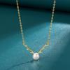 Colar de Prata Esterlina S925 com Chifre de Veado e Pérola Mori para Mulheres Moda Design Versátil Pingente Criativo Pingente de Celebridade da Internet Atacado