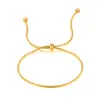 Pulseira de Moda Transfronteiriça para Mulheres, Aço Inoxidável, Simples, Ajustável por Puxar, Personalizável, Tendência, Design de Nicho