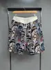 Shorts Casuais Estampados de Verão Novos, da Moda, de Marca de Luxo Tendência, para Homens e Mulheres, Soltos e Versáteis, Shorts Esportivos Respiráveis