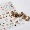 Adesivos Fofos Maillard para Unhas de Gatinho Laço Simples Porta-Caneta de Unha para Estudantes Adesivos Guka para Caderno iPad