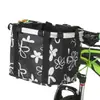Cesta Dobrável para Bicicleta, Cesta de Bicicleta, Bolsa Frontal de Liga de Alumínio, Acessórios para Bicicleta de Montanha, Bolsa para Bicicleta Dobrável