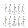 Jiangtai F136 Clavo de Hueso de Oreja de Titanio Colgante con Forma de Serpiente Incrustado con Circonita Aleación de Titanio G23 Transfronteriza Joyería de Piercing para el Cuerpo Clavo de Oreja
