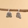 Pulsera colgante de plata de ley S925 con accesorios de plata tailandesa, colgante de la fortuna Guangjin, pulsera de cuerda trenzada, colgante vintage envejecido