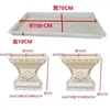 Plataforma de Visualização de Mesa de Bonsai Modelo Molde de Vaso de Flores de Cimento Mesa de Jardim de Quintal Moldura Retangular Molde Novo