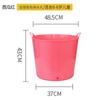 Cubo de Baño Portátil para el Hogar, Cubeta de Plástico para Baño Infantil, Cubeta de Baño para Baño y WC de Gran Capacidad, Tina Elevada