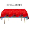 Mesa de Picnic Desechable de PE Variada en Stock Transfronteriza Suministros para Fiesta de Cumpleaños Rojo Temática de Spider-Man Decoraciones para Fiesta Infantil