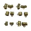 Cross border retro liga bronze antigo tee buraco conta conector DIY pulseira colar acessórios atacado