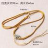 Aro dorado con cordón de maíz, ajustable, tejido a mano, para collar, colgante, para parejas, novias, cuerda fina para el cuello, venta al por mayor
