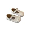 Zapatos de Cuero para Niños 2026 Primavera y Otoño Nuevo Estilo Coreano Zapatos de Princesa para Niñas con Tira en T Zapatos Planos Mary Jane