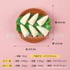 Adesivos de geladeira de comida de estilo chinês Hainan prato famoso especial Wenchang frango coco congelado bolo colorido caranguejo arroz geladeira adesivos magnéticos decoração