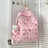 Mochila Nueva de Dibujos Animados Estilo Japonés para Niñas, Ligera y Versátil, Linda Mochila Doble para Salidas de Vacaciones de Estudiantes de Primaria