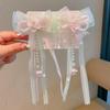 Horquilla de Flor Antigua para Niños Super Hada Horquilla para Actuación Hanfu Horquilla para Niñas Estilo Chino Bordado de Mariposa Borla Pin