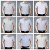 Chaqueta de Negocios para Hombre de Manga Corta con Solapa para Personas de Mediana Edad y Mayores, Suministro Ambulante al por Mayor, Feria de Templo, Exposición, Corriendo Jianghu, Padre